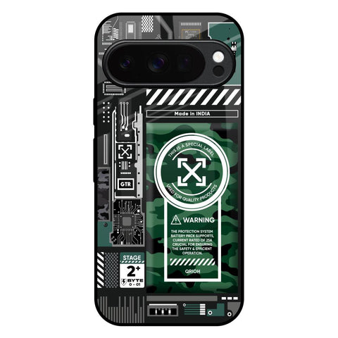 Green Camo Circuit Google Pixel 10 Pro 5G Glass Back Cover Online