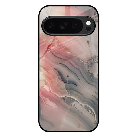 Pink And Grey Marble Google Pixel 10 Pro 5G Glass Back Cover Online