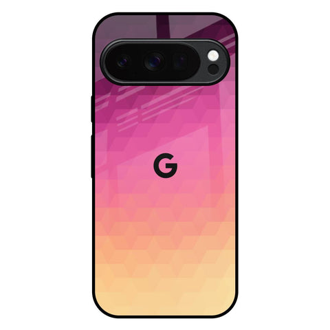 Geometric Pink Diamond Google Pixel 10 Pro 5G Glass Back Cover Online