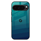 Green Triangle Pattern Google Pixel 10 Pro 5G Glass Back Cover Online