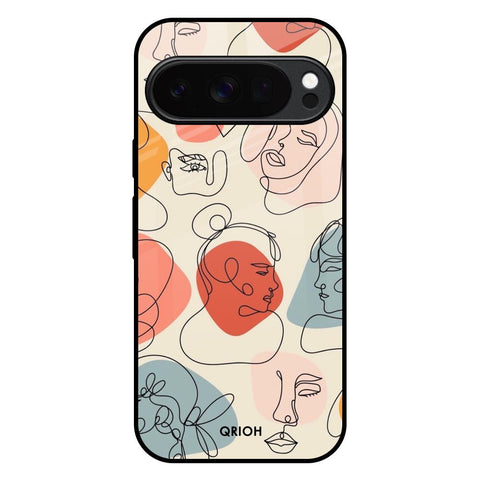 Abstract Faces Google Pixel 10 Pro XL 5G Glass Back Cover Online