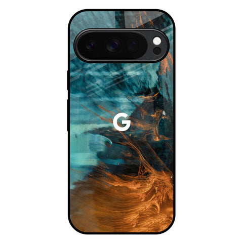 Golden Splash Google Pixel 10 Pro XL 5G Glass Back Cover Online