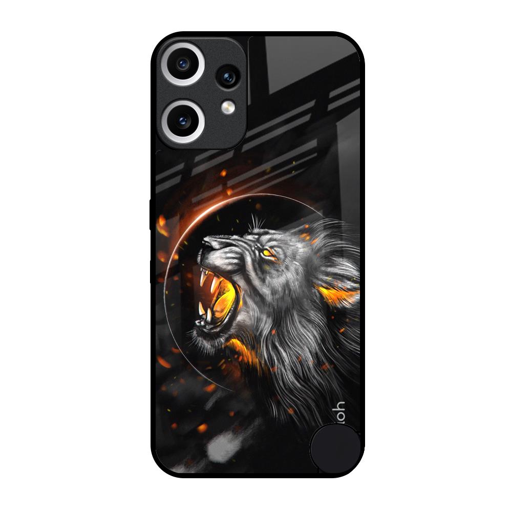 Aggressive Lion Nothing CMF Phone 2 Pro Glass Back Cover Online