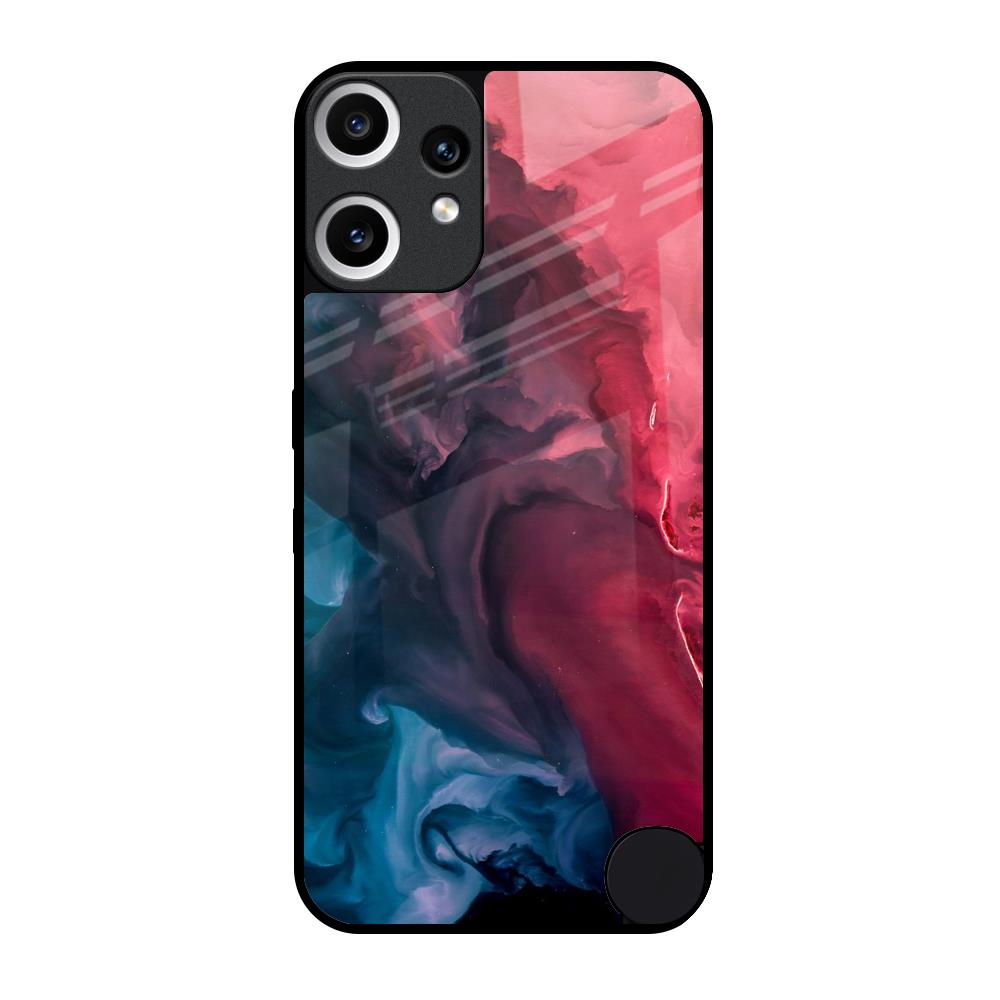 Blue & Red Smoke Nothing CMF Phone 2 Pro Glass Back Cover Online