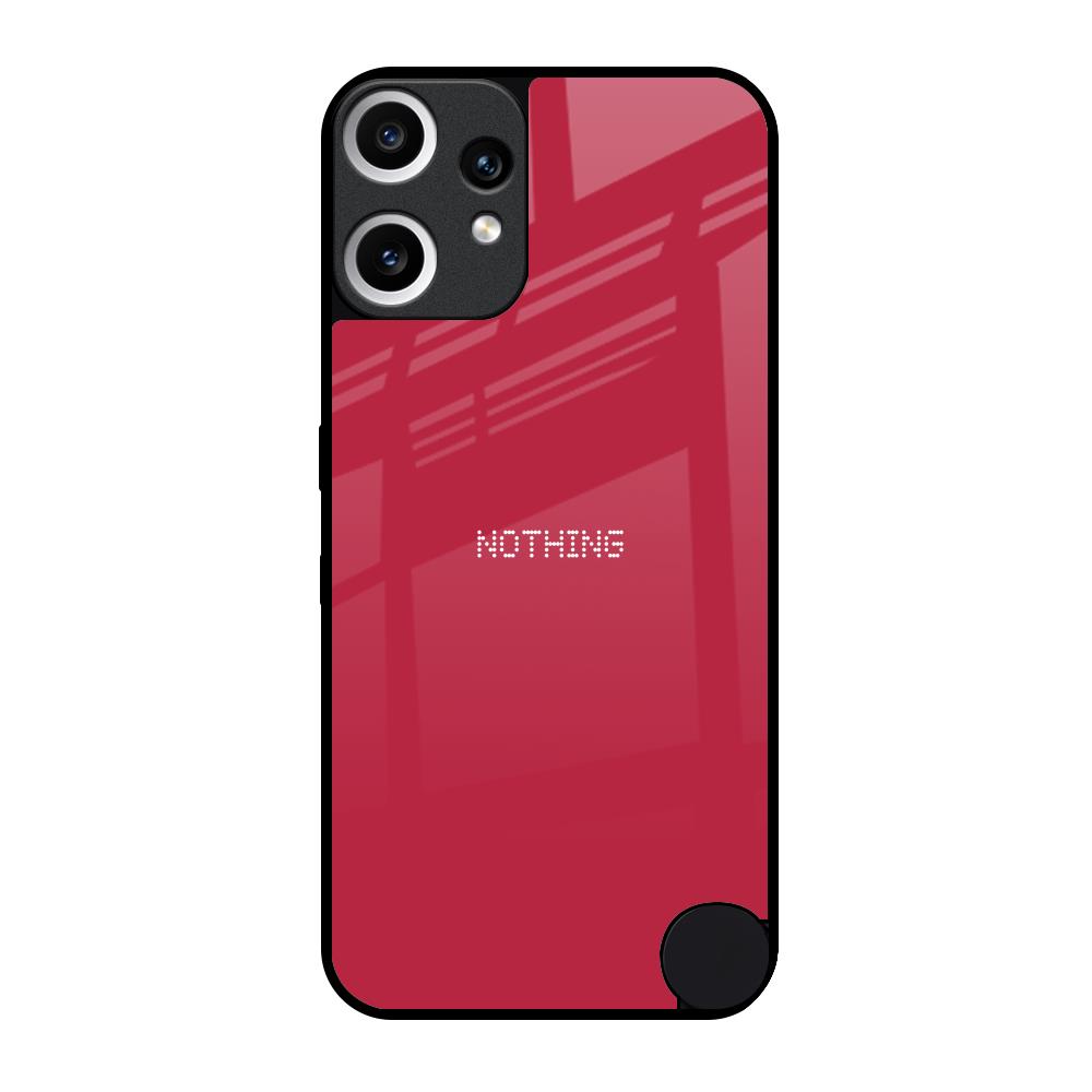 Solo Maroon Nothing CMF Phone 2 Pro Glass Back Cover Online