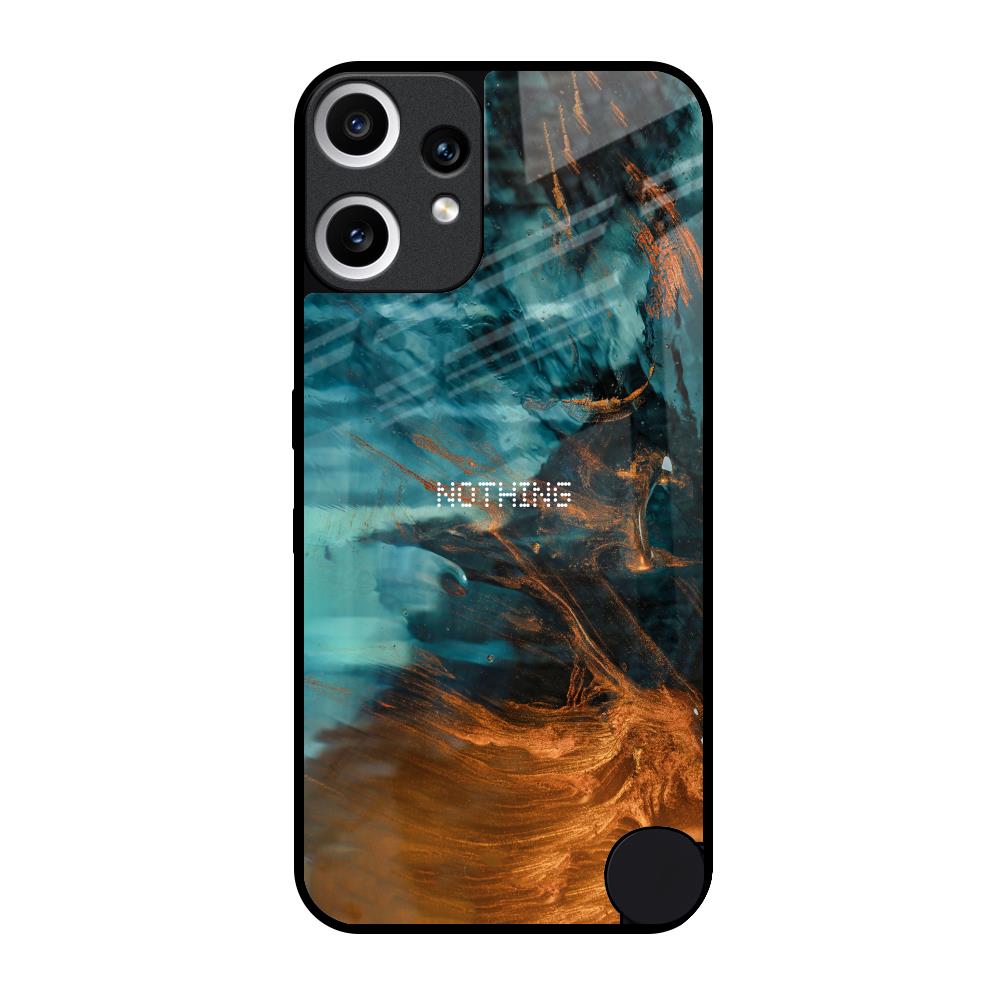 Golden Splash Nothing CMF Phone 2 Pro Glass Back Cover Online
