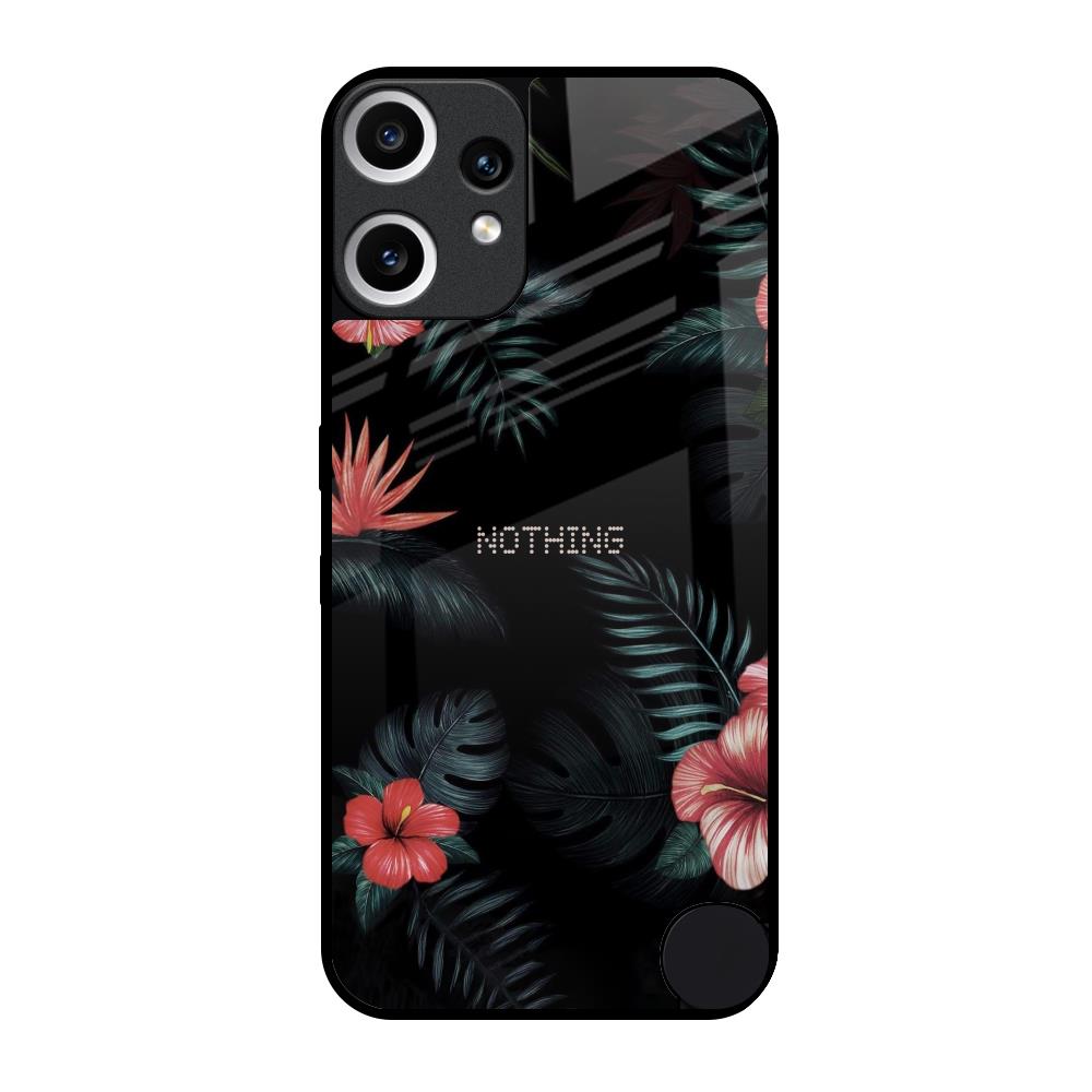 Tropical Art Flower Nothing CMF Phone 2 Pro Glass Back Cover Online