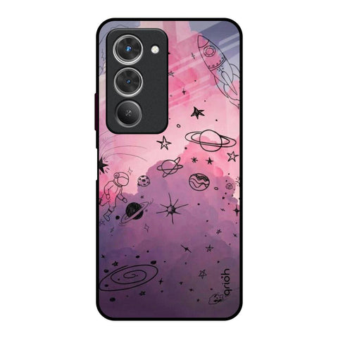 Space Doodles Redmi 15 5G Glass Back Cover Online