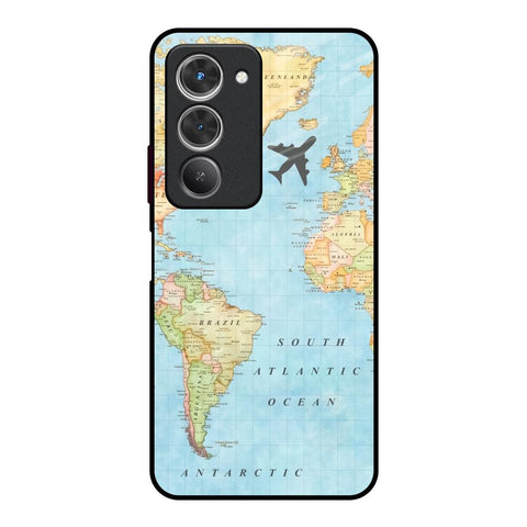Travel Map Redmi 15 5G Glass Back Cover Online