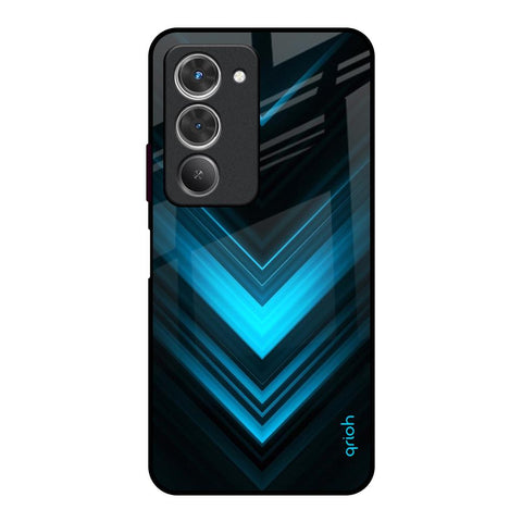 Vertical Blue Arrow Redmi 15 5G Glass Back Cover Online
