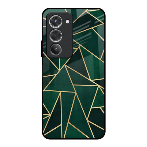 Abstract Green Redmi 15 5G Glass Back Cover Online