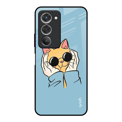 Adorable Cute Kitty Redmi 15 5G Glass Back Cover Online