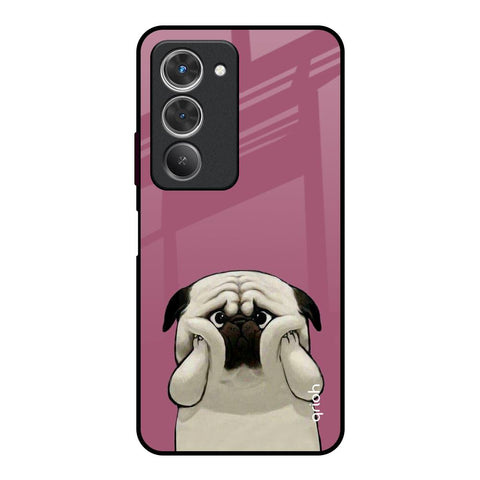 Funny Pug Face Redmi 15 5G Glass Back Cover Online