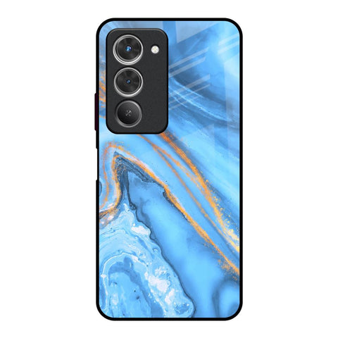 Vibrant Blue Marble Redmi 15 5G Glass Back Cover Online