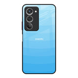 Wavy Blue Pattern Redmi 15 5G Glass Back Cover Online