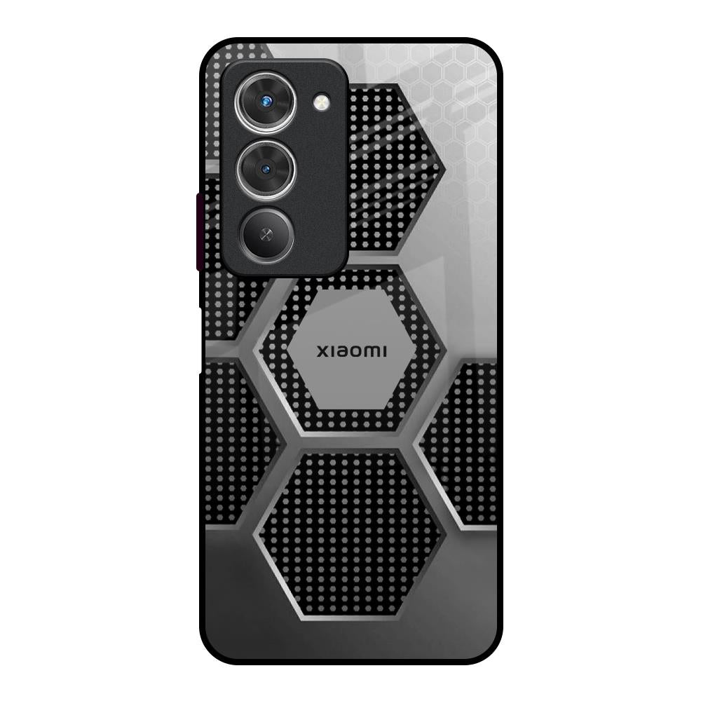 Hexagon Style Redmi 15 5G Glass Back Cover Online