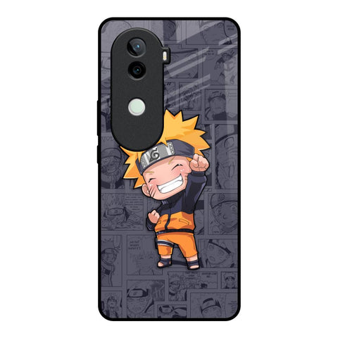 Orange Chubby Vivo V40e 5G Glass Back Cover Online