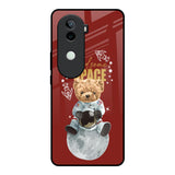 Astronaut Bear Vivo V40e 5G Glass Back Cover Online