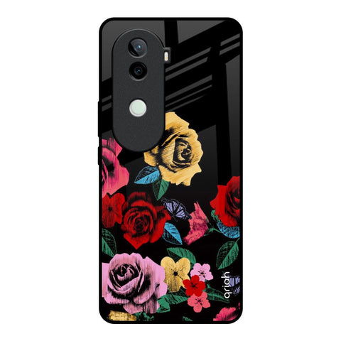 Floral Decorative Vivo V40e 5G Glass Back Cover Online