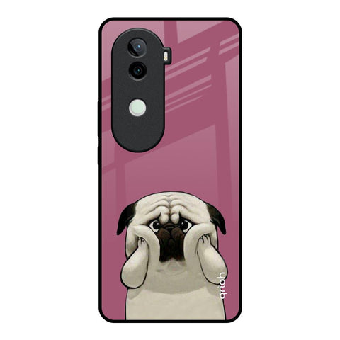 Funny Pug Face Vivo V40e 5G Glass Back Cover Online