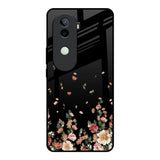 Floating Floral Print Vivo V40e 5G Glass Back Cover Online