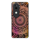 Floral Mandala Vivo V40e 5G Glass Back Cover Online