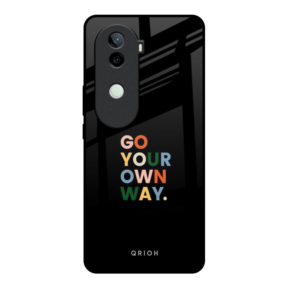 Go Your Own Way Vivo V40e 5G Glass Back Cover Online
