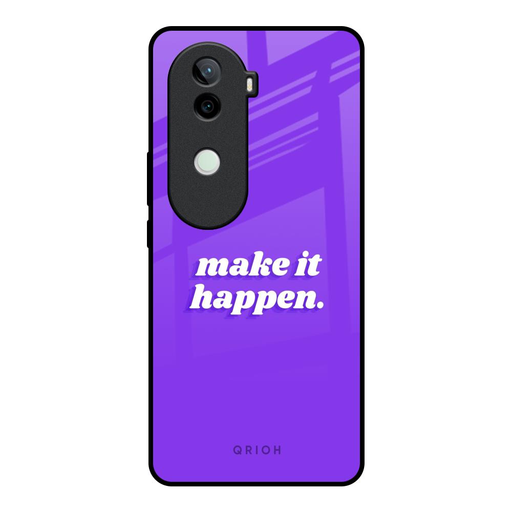 Make it Happen Vivo V40e 5G Glass Back Cover Online