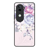 Elegant Floral Vivo V40e 5G Glass Back Cover Online