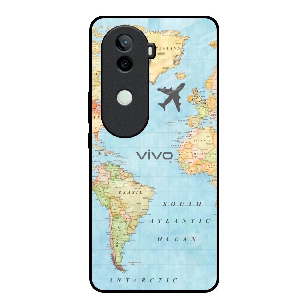 Fly Around The World Vivo V40e 5G Glass Back Cover Online