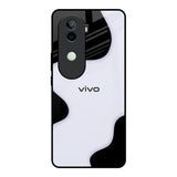 Wheat Cream Wavy Vivo V40e 5G Glass Back Cover Online