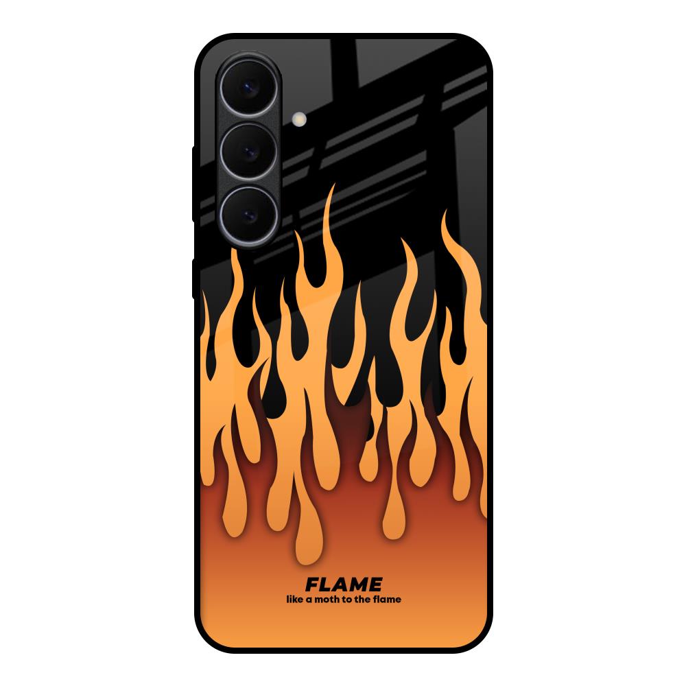 Fire Flame Samsung Galaxy S25 FE 5G Glass Back Cover Online
