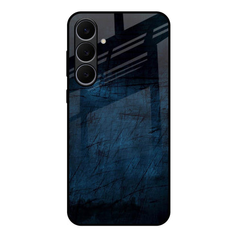 Dark Blue Grunge Samsung Galaxy S25 FE 5G Glass Back Cover Online