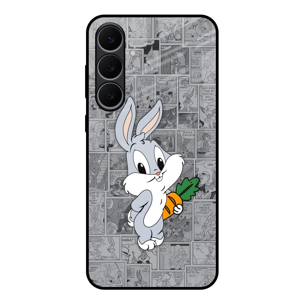 Cute Baby Bunny Samsung Galaxy S25 FE 5G Glass Back Cover Online