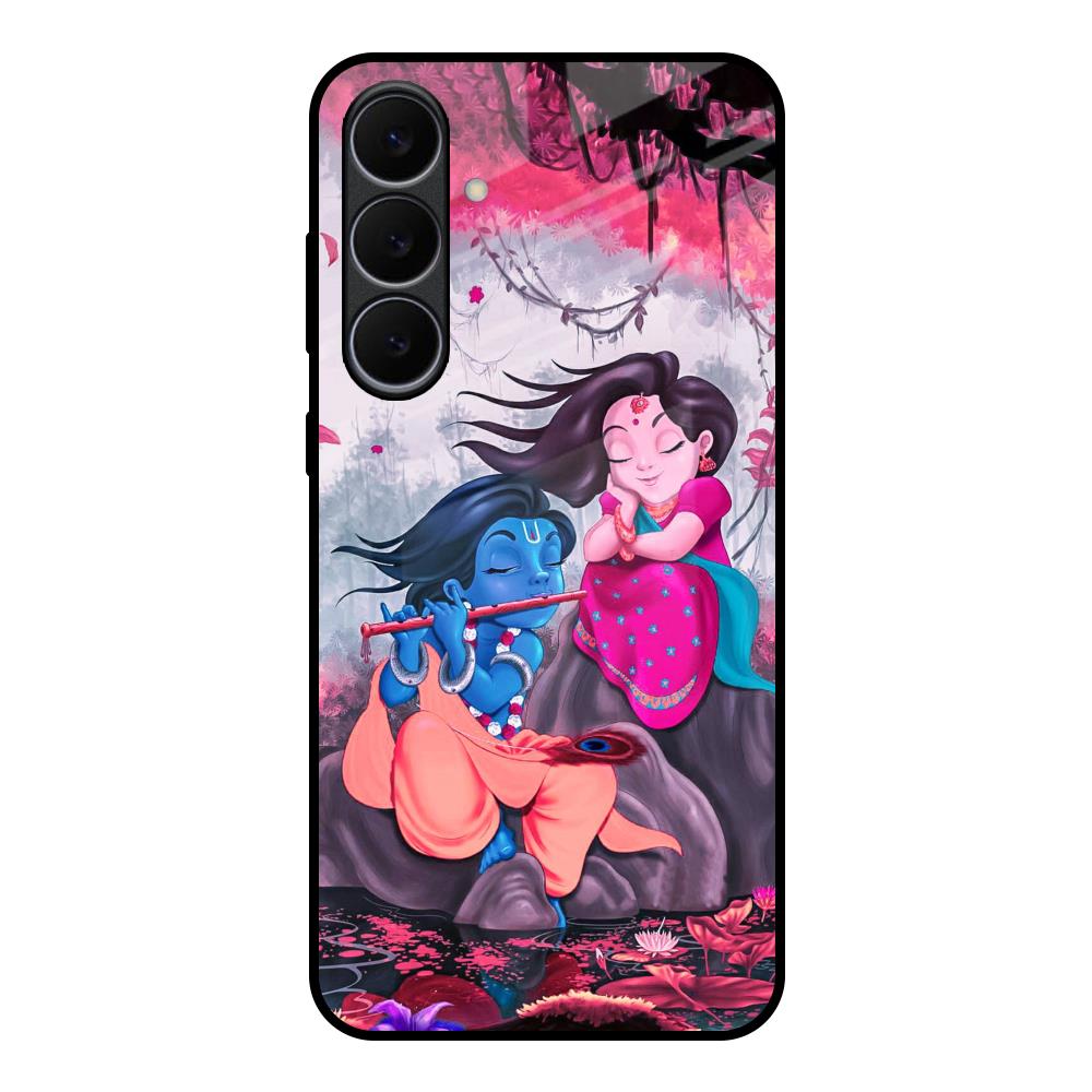 Radha Krishna Art Samsung Galaxy S25 FE 5G Glass Back Cover Online