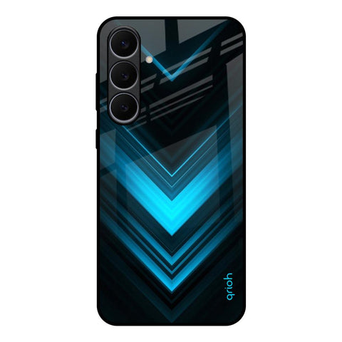 Vertical Blue Arrow Samsung Galaxy S25 FE 5G Glass Back Cover Online