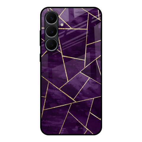 Geometric Purple Samsung Galaxy S25 FE 5G Glass Back Cover Online