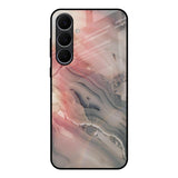 Pink And Grey Marble Samsung Galaxy S25 FE 5G Glass Back Cover Online