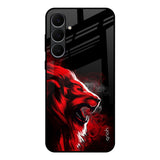Red Angry Lion Samsung Galaxy S25 FE 5G Glass Back Cover Online