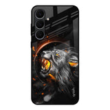 Aggressive Lion Samsung Galaxy S25 FE 5G Glass Back Cover Online