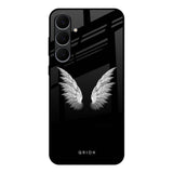 White Angel Wings Samsung Galaxy S25 FE 5G Glass Back Cover Online