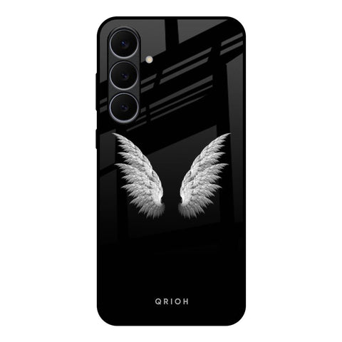 White Angel Wings Samsung Galaxy S25 FE 5G Glass Back Cover Online