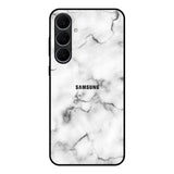 Satin White Marble Samsung Galaxy S25 FE 5G Glass Back Cover Online