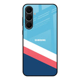 Pink & White Stripes Samsung Galaxy S25 FE 5G Glass Back Cover Online