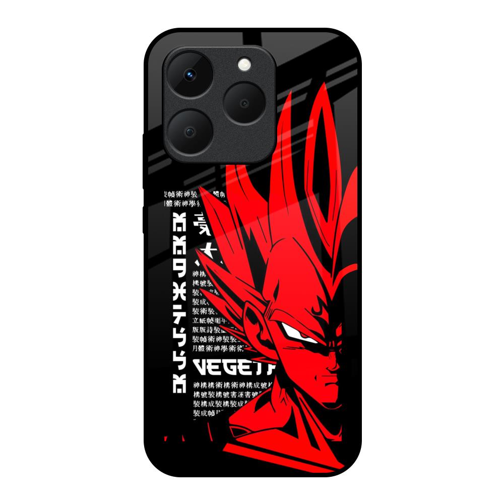 Red Vegeta Realme 15T 5G Glass Back Cover Online