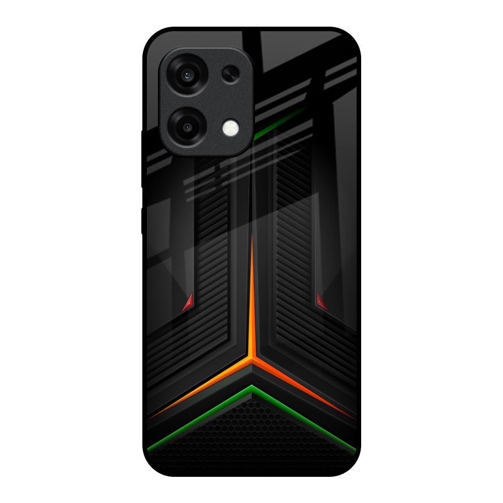Modern Ultra Chevron Oppo F31 5G Glass Back Cover Online
