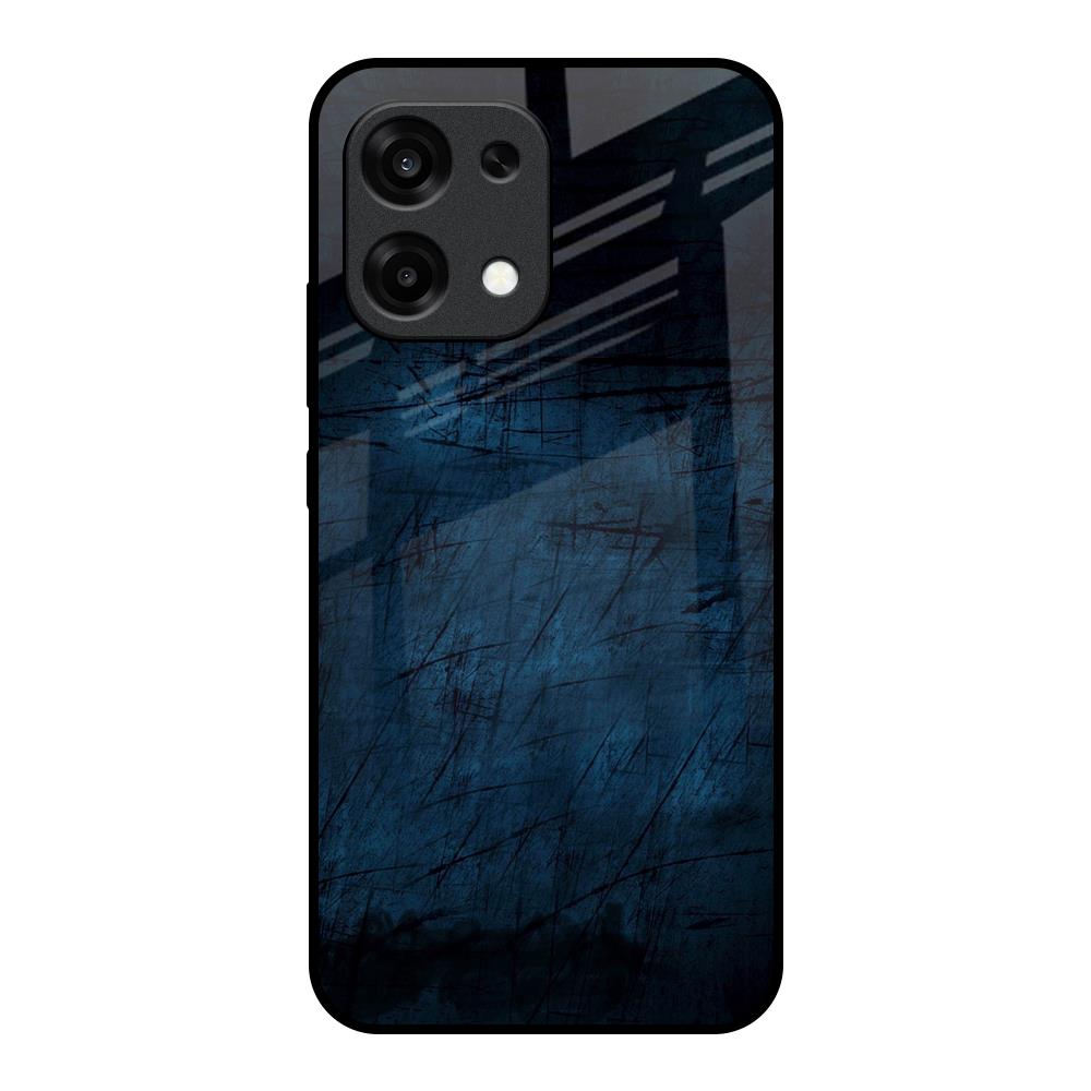 Dark Blue Grunge Oppo F31 5G Glass Back Cover Online