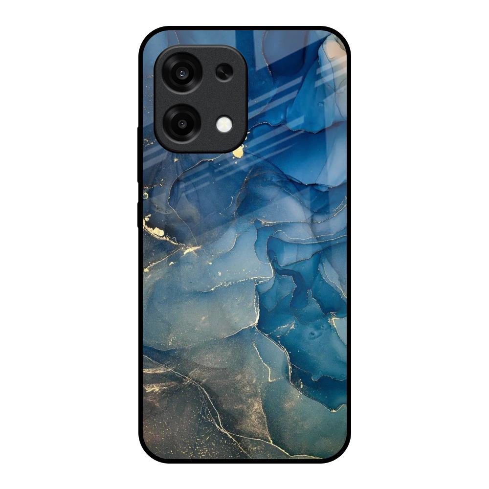 Blue Cool Marble Oppo F31 5G Glass Back Cover Online