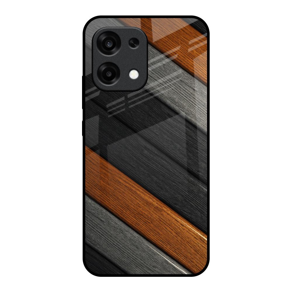 Tri Color Wood Oppo F31 5G Glass Back Cover Online