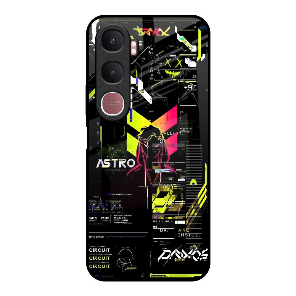 Astro Glitch Vivo Y31 5G Glass Back Cover Online